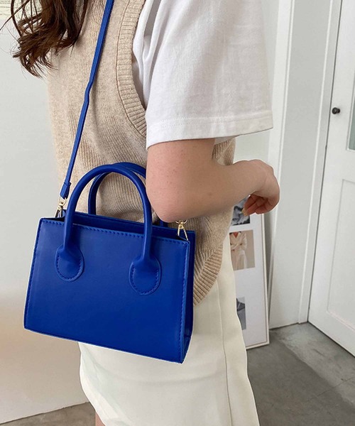 NANEA（ナネア）の「２WAYショルダーバッグ　ハンドバッグ（ショルダーバッグ・レディース・ブルー/ブラウン/グリーン/ブラック/ホワイト・フリー）」の12枚目の写真