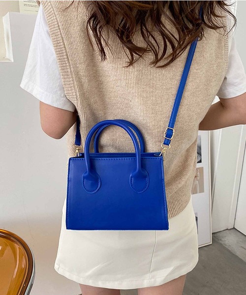 NANEA（ナネア）の「２WAYショルダーバッグ　ハンドバッグ（ショルダーバッグ・レディース・ブルー/ブラウン/グリーン/ブラック/ホワイト・フリー）」の13枚目の写真