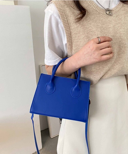 NANEA（ナネア）の「２WAYショルダーバッグ　ハンドバッグ（ショルダーバッグ・レディース・ブルー/ブラウン/グリーン/ブラック/ホワイト・フリー）」の14枚目の写真