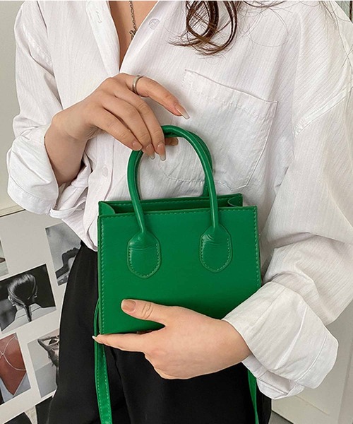 NANEA（ナネア）の「２WAYショルダーバッグ　ハンドバッグ（ショルダーバッグ・レディース・ブルー/ブラウン/グリーン/ブラック/ホワイト・フリー）」の10枚目の写真