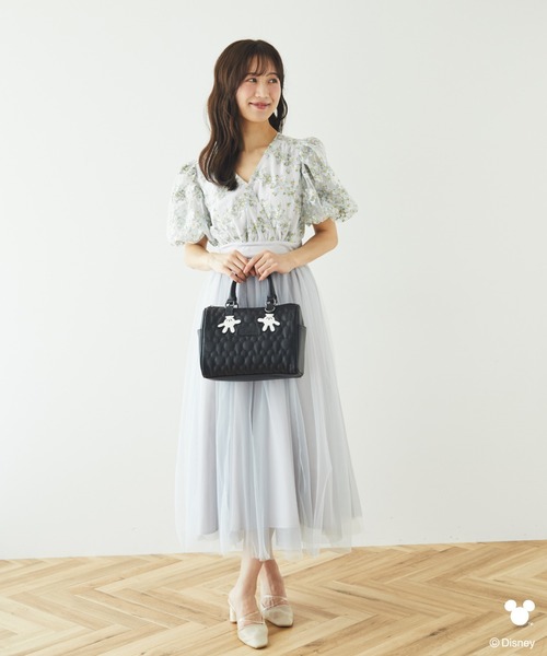 ミッキー/キルティングミニボストンバッグ（ハンドバッグ