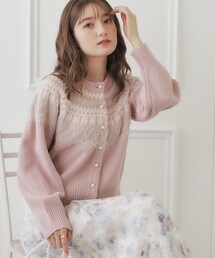 couture brooch | 【前後2WAY着用可能】フェザーカーディガン(カーディガン/ボレロ)