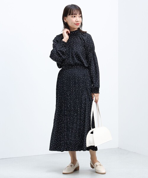 BEAMS HEART（ビームスハート）の「BEAMS HEART / マチ付 フレアスカート（スカート・レディース・ブラウン系その他/ブラック/ネイビー・MEDIUM/SMALL）」の19枚目の写真