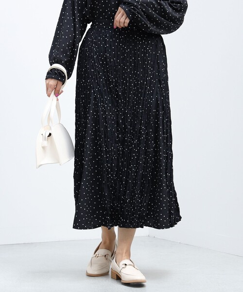 BEAMS HEART（ビームスハート）の「BEAMS HEART / マチ付 フレアスカート（スカート・レディース・ブラウン系その他/ブラック/ネイビー・MEDIUM/SMALL）」の18枚目の写真