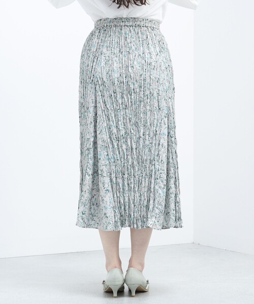 BEAMS HEART（ビームスハート）の「BEAMS HEART / マチ付 フレアスカート（スカート・レディース・ブラウン系その他/ブラック/ネイビー・MEDIUM/SMALL）」の4枚目の写真