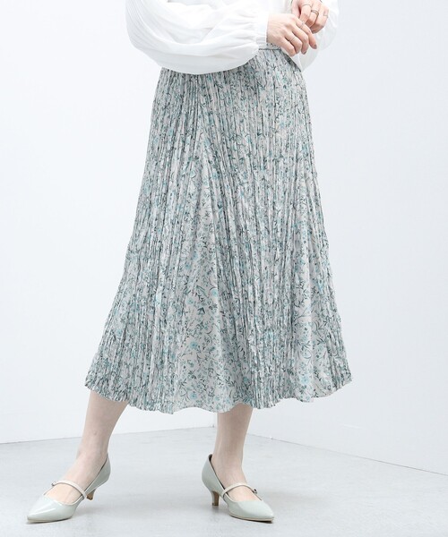 BEAMS HEART（ビームスハート）の「BEAMS HEART / マチ付 フレアスカート（スカート・レディース・ブラウン系その他/ブラック/ネイビー・MEDIUM/SMALL）」の2枚目の写真