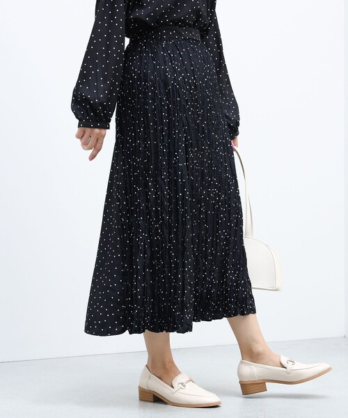 BEAMS HEART（ビームスハート）の「BEAMS HEART / マチ付 フレアスカート（スカート・レディース・ブラウン系その他/ブラック/ネイビー・MEDIUM/SMALL）」の14枚目の写真