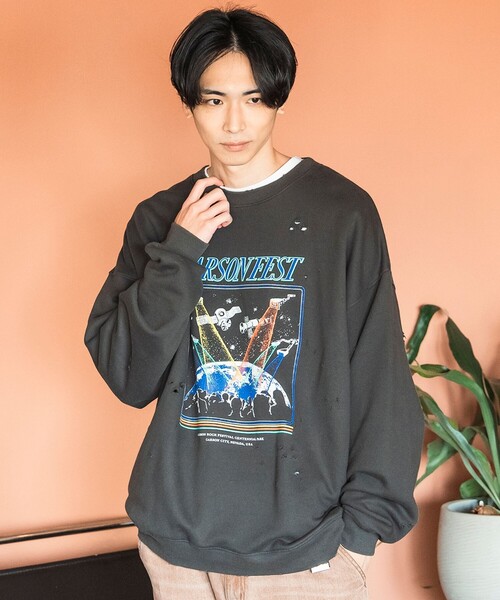 【セール】バンド グラフィック スウェット（スウェット）｜BEAMS HEART（ビームスハート）