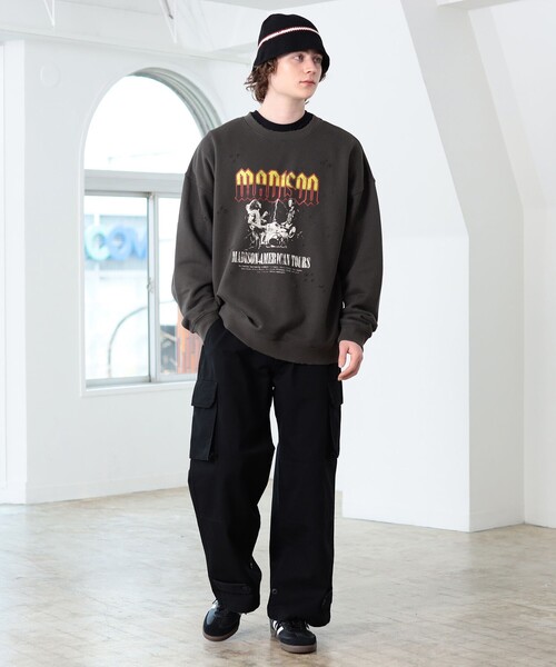 BEAMS HEART(ビームスハート)の「バンド グラフィック スウェット(スウェット・メンズ・ブラック系その他4/チャコールグレー・LARGE/MEDIUM/SMALL)」の3枚目の写真