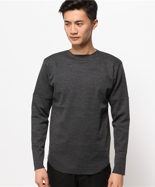 N.HOOLYWOOD（N.ハリウッド）の「●N.HOOLYWOOD / WOOL LS TEE（Tシャツ/カットソー・メンズ・オフホワイト/チャコールグレー・38/36）」の5枚目の写真