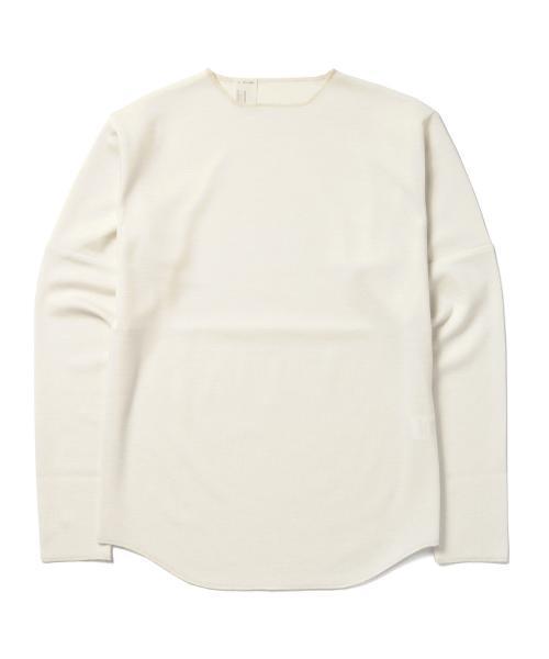 N.HOOLYWOOD（N.ハリウッド）の「●N.HOOLYWOOD / WOOL LS TEE（Tシャツ/カットソー・メンズ・オフホワイト/チャコールグレー・38/36）」の13枚目の写真