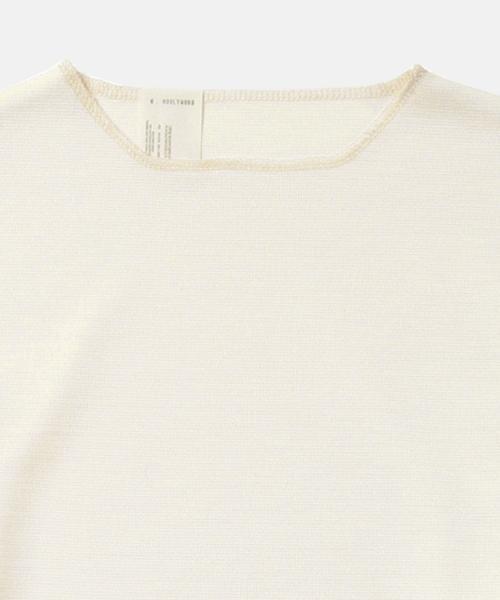 N.HOOLYWOOD（N.ハリウッド）の「●N.HOOLYWOOD / WOOL LS TEE（Tシャツ/カットソー・メンズ・オフホワイト/チャコールグレー・38/36）」の3枚目の写真