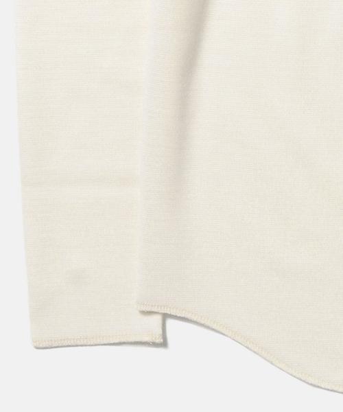 N.HOOLYWOOD（N.ハリウッド）の「●N.HOOLYWOOD / WOOL LS TEE（Tシャツ/カットソー・メンズ・オフホワイト/チャコールグレー・38/36）」の4枚目の写真