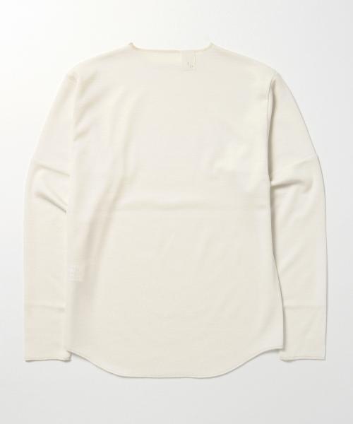 N.HOOLYWOOD（N.ハリウッド）の「●N.HOOLYWOOD / WOOL LS TEE（Tシャツ/カットソー・メンズ・オフホワイト/チャコールグレー・38/36）」の8枚目の写真