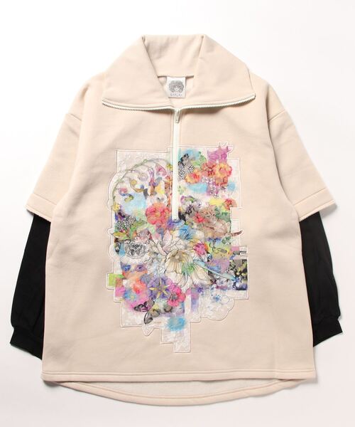 i様！専用ページ ScoLar（スカラー）の「133725：ネコ花柄カラフルレースアップリケ
