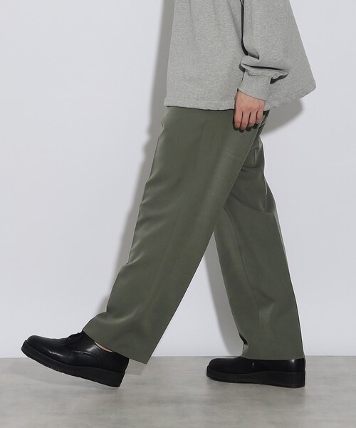tk.TAKEO KIKUCHI（ティーケータケオキクチ）の「◆360度ストレッチワイドストレートパンツ（スラックス・メンズ・ダークグリーン/ブラック/グレー/ブルー・03/01/04/02）」の22枚目の写真