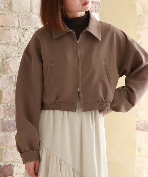 archives（アルシーヴ）の「Ｗｚｉｐショートブルゾン（ブルゾン・レディース・モカ/ブラック/アイボリー・MEDIUM）」の16枚目の写真