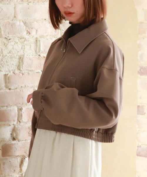 archives（アルシーヴ）の「Ｗｚｉｐショートブルゾン（ブルゾン・レディース・モカ/ブラック/アイボリー・MEDIUM）」の18枚目の写真