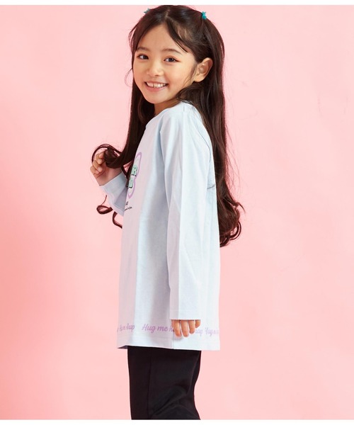 ANAP kids（アナップキッズ）の「バタフライプリントチュニックロンT長袖Tシャツ（Tシャツ/カットソー・キッズ・ホワイト/ラベンダー/サックスブルー・110cm/130cm/100cm/120cm）」の6枚目の写真