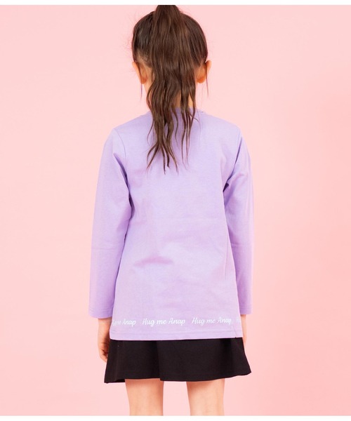 ANAP kids（アナップキッズ）の「バタフライプリントチュニックロンT長袖Tシャツ（Tシャツ/カットソー・キッズ・ホワイト/ラベンダー/サックスブルー・110cm/130cm/100cm/120cm）」の17枚目の写真