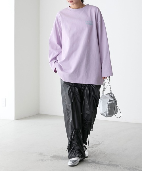 m*a様 3☆ SATION トップス S　美品 ☆サルセーション forksy.】アソートグラフィックバックプリントロンT forksy