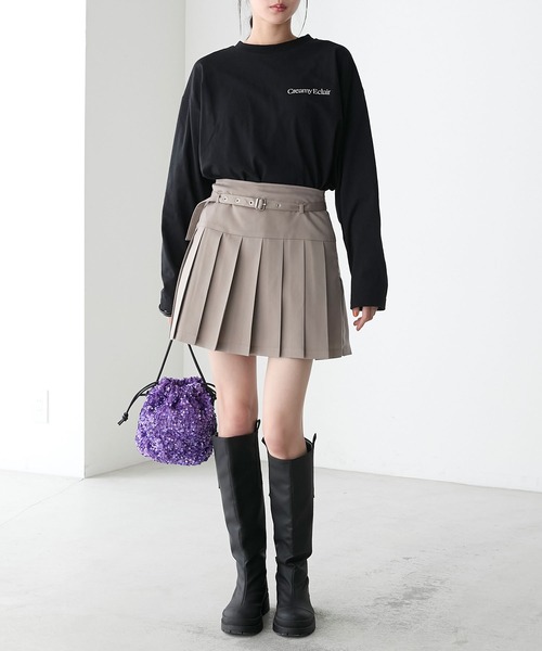 forksy.(フォルクシー)の「【forksy.】アソートグラフィックバックプリントロンT(Tシャツ/カットソー・レディース・ブラック/ラベンダー/オートミール/オフホワイト・FREE)」の13枚目の写真