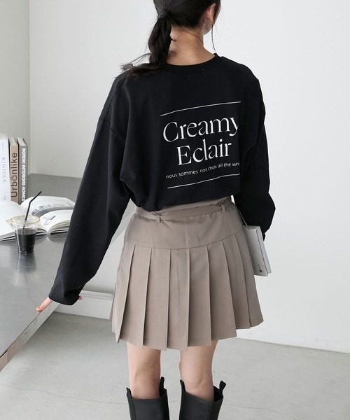 forksy.(フォルクシー)の「【forksy.】アソートグラフィックバックプリントロンT(Tシャツ/カットソー・レディース・ブラック/ラベンダー/オートミール/オフホワイト・FREE)」の15枚目の写真
