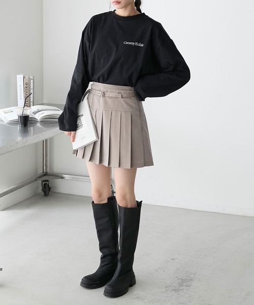 forksy.(フォルクシー)の「【forksy.】アソートグラフィックバックプリントロンT(Tシャツ/カットソー・レディース・ブラック/ラベンダー/オートミール/オフホワイト・FREE)」の16枚目の写真