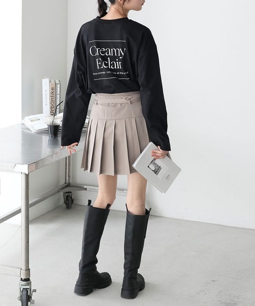 forksy.(フォルクシー)の「【forksy.】アソートグラフィックバックプリントロンT(Tシャツ/カットソー・レディース・ブラック/ラベンダー/オートミール/オフホワイト・FREE)」の17枚目の写真