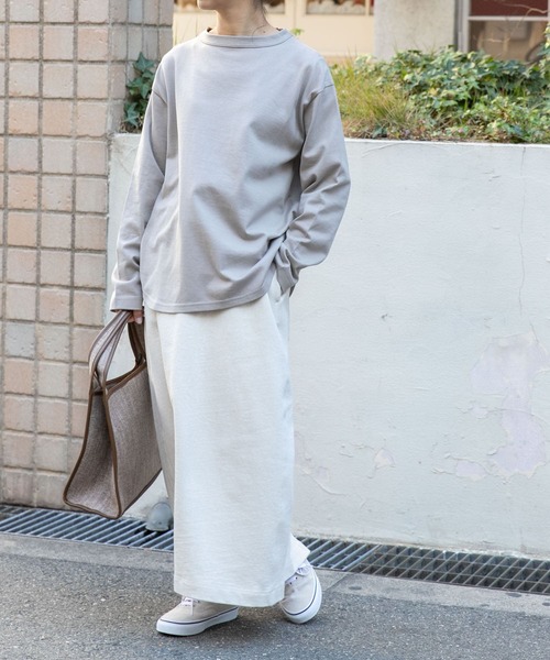 FORK&SPOON（フォークアンドスプーン）の「FORK&SPOON　ボトルネックロングスリーブTシャツ（Tシャツ/カットソー・レディース・ブラック/オフホワイト/ベージュ系その他・1）」の12枚目の写真