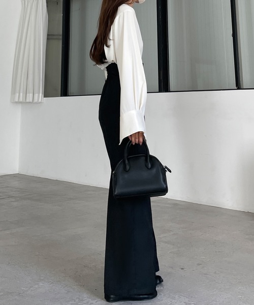 BALENCIAGA ピンストライプハイウエストストレートレッグパンツ BALENCIAGA ピンストライプハイウエストストレートレッグパンツ