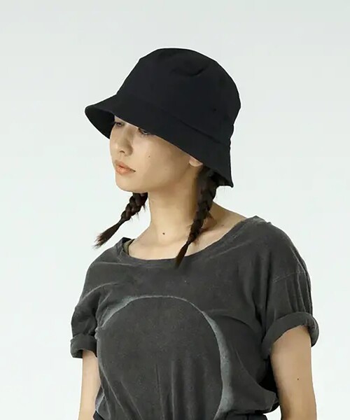 SUBLIME（サブライム）の「SUBLIME/サブライム LIGHT BUCKET HAT / ライト バケットハット（ハット・レディース・マスタード/ピンク/グリーン/ブラック/オリーブ/ナチュラル/チャコールグレー/ブルー・ONE SIZE）」の2枚目の写真