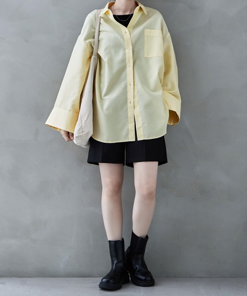 マチャット ☆ オーバーサイズ シャツ ブラウス ワイドスリーブ