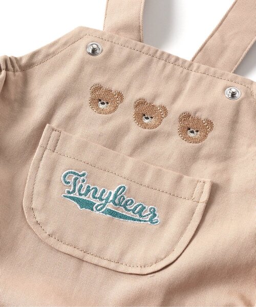 apres les cours(アプレレクール)の「【リンク】tiny bear モチーフ刺繍ベビーサロペット(その他ベビーウェア・キッズ・ベージュ/ブルー・70/80)」の10枚目の写真