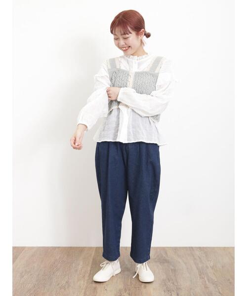 新品　SM2⭐キナリ／透かし配色トリミングカーディガン＆前後着ビスチェ 新品 SM2⭐キナリ／透かし配色トリミングカーディガン＆前後着