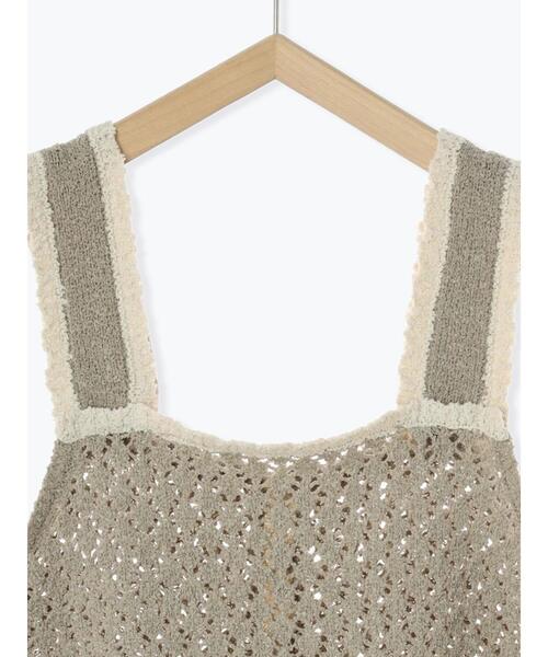 Samansa Mos2（サマンサ モスモス）の「透かし配色トリミング前後2WAY