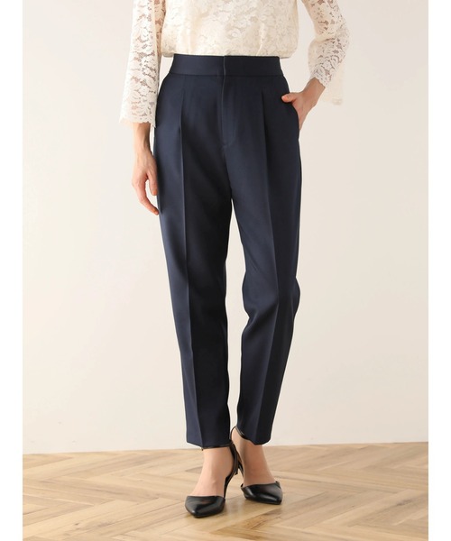 ef-de（エフデ）の「ef-de　タックテーパードパンツ（その他パンツ・レディース・グレイッシュベージュ/ダークネイビー・S/M/L）」の4枚目の写真