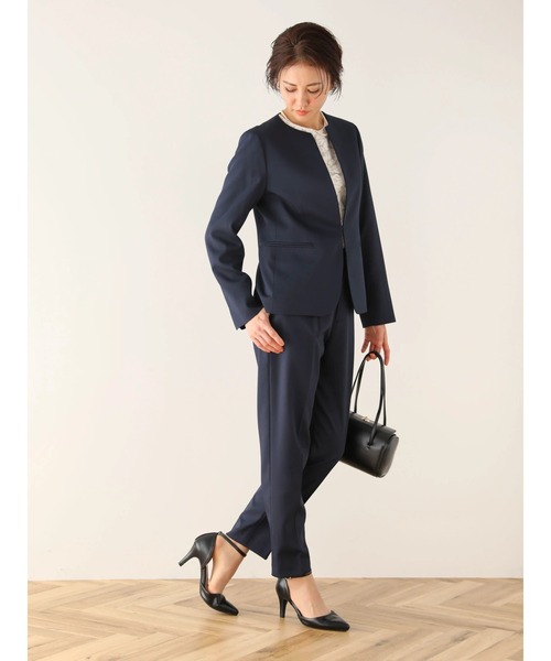 ef-de（エフデ）の「ef-de　タックテーパードパンツ（その他パンツ・レディース・グレイッシュベージュ/ダークネイビー・S/M/L）」の10枚目の写真