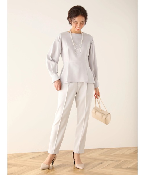 ef-de（エフデ）の「ef-de　タックテーパードパンツ（その他パンツ・レディース・グレイッシュベージュ/ダークネイビー・S/M/L）」の11枚目の写真