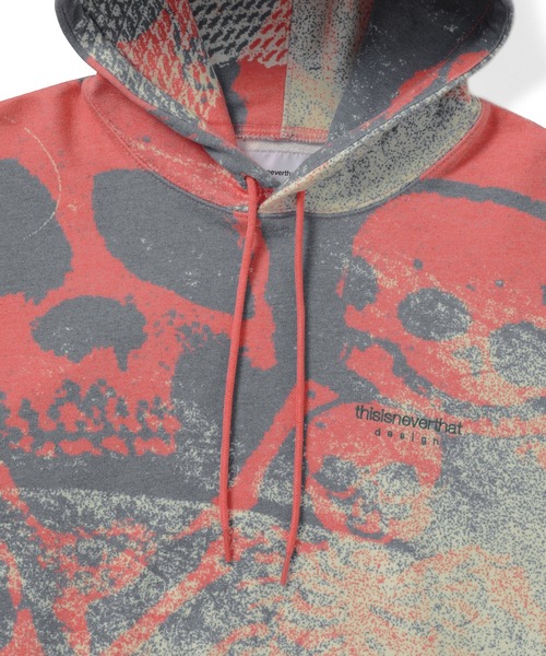 thisisneverthat(ディスイズネバーザット)の「Skeletons Hoodie(パーカー・メンズ・レッド・L/M/S/XL)」の2枚目の写真