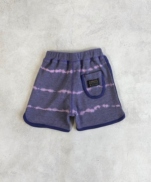 BIG FIELD(ビッグフィールド)の「タイダイワッフルショートパンツ(80~120cm)(その他パンツ・キッズ・グリーン/ベージュ/ネイビー・120/110/100/90/80)」の3枚目の写真