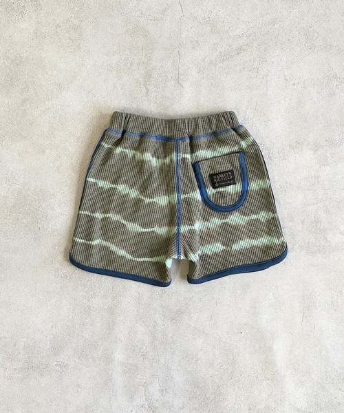 BIG FIELD(ビッグフィールド)の「タイダイワッフルショートパンツ(80~120cm)(その他パンツ・キッズ・グリーン/ベージュ/ネイビー・120/110/100/90/80)」の5枚目の写真