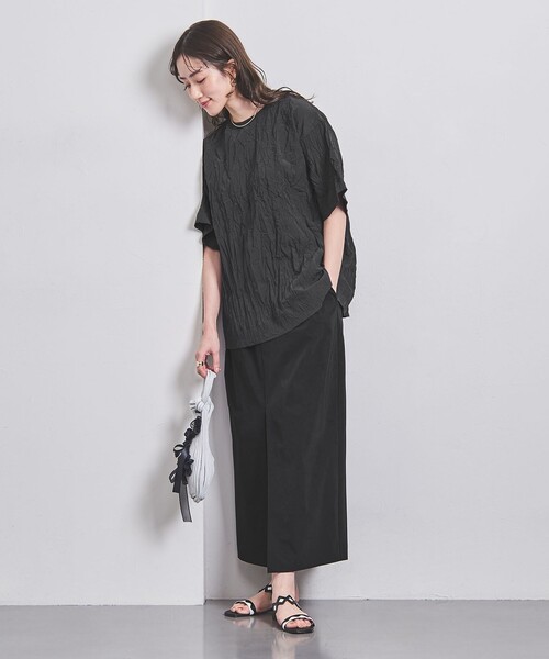UNITED ARROWS（ユナイテッドアローズ）の「ワッシャー ビッグT ブラウス（シャツ/ブラウス・レディース・ブラック/パープル/ホワイト・38/36）」の18枚目の写真