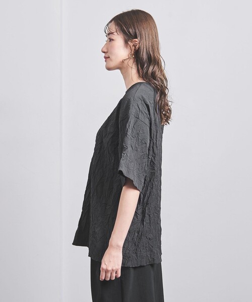 UNITED ARROWS（ユナイテッドアローズ）の「ワッシャー ビッグT ブラウス（シャツ/ブラウス・レディース・ブラック/パープル/ホワイト・38/36）」の15枚目の写真