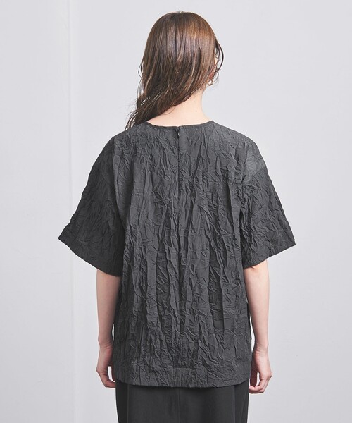 UNITED ARROWS（ユナイテッドアローズ）の「ワッシャー ビッグT ブラウス（シャツ/ブラウス・レディース・ブラック/パープル/ホワイト・38/36）」の16枚目の写真