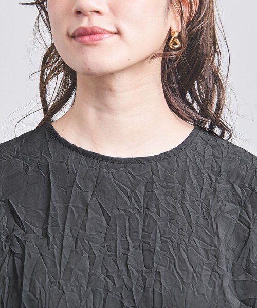UNITED ARROWS（ユナイテッドアローズ）の「ワッシャー ビッグT ブラウス（シャツ/ブラウス・レディース・ブラック/パープル/ホワイト・38/36）」の5枚目の写真