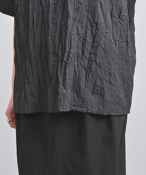 UNITED ARROWS（ユナイテッドアローズ）の「ワッシャー ビッグT ブラウス（シャツ/ブラウス・レディース・ブラック/パープル/ホワイト・38/36）」の8枚目の写真