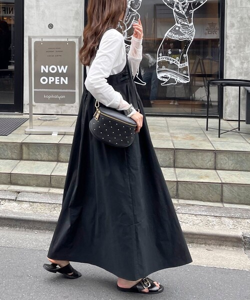 fredy emue（フレディエミュ）の「シアーレイヤードロンT（Tシャツ/カットソー・レディース・チャコールグレー/サックスブルー/オフホワイト・38）」の5枚目の写真