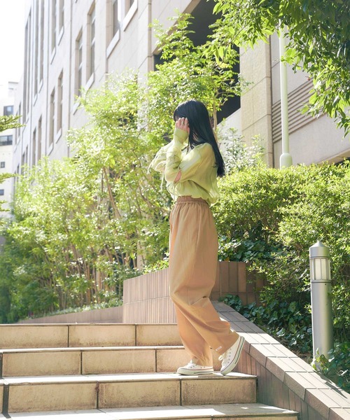 mimi toujours（ミミトゥジュール）の「サスペンダー付き 2WAY サーカス パンツ mimi toujours×しお（その他パンツ・レディース・カーキ/ベージュ・M）」の3枚目の写真