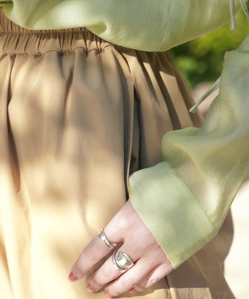 mimi toujours（ミミトゥジュール）の「サスペンダー付き 2WAY サーカス パンツ mimi toujours×しお（その他パンツ・レディース・カーキ/ベージュ・M）」の7枚目の写真